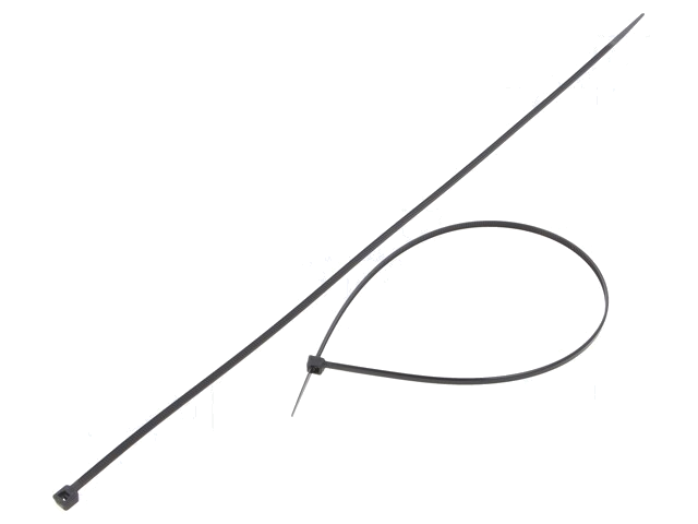 Kabelbinder; L: 370mm; W: 3,6mm; polyamide; 177N; zwart; Ømax: 102mm Kabelbinder; L: 370mm; W: 3,6mm; polyamide; 177N; zwart; Ømax: 102mm